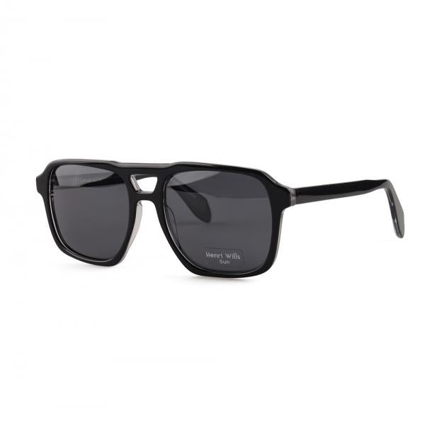 HENRI WILLS SUN HWS003C1 AXEL - BLACK/CRYSTAL 57-19-150