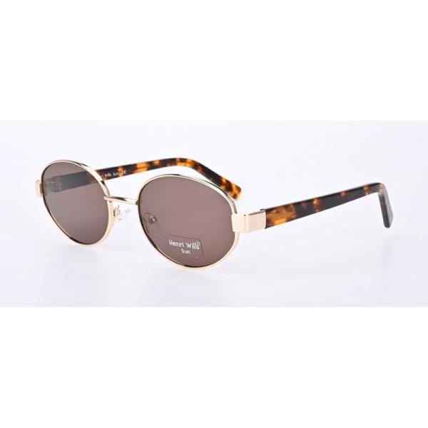 HENRI WILLS SUNGLASSES HWS068C1 VIOLETTA - GOLD/TORT/BROWN 54-20-135