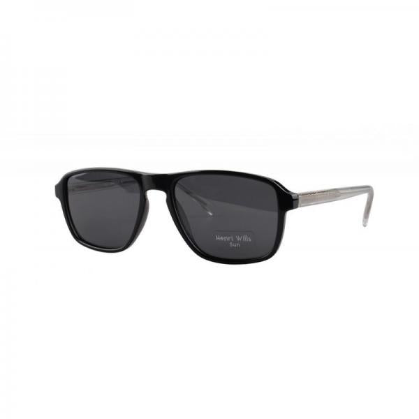 HENRI WILLS SUN HWS007C1 HUNTER - BLACK/CRYSTAL 54-17-145