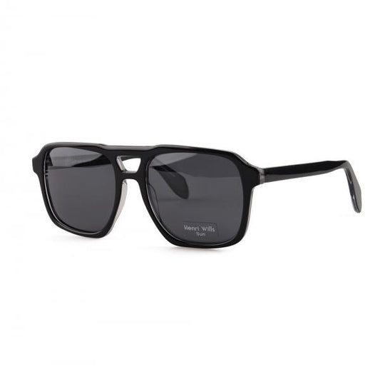 HENRI WILLS SUN HWS003C1 AXEL - BLACK/CRYSTAL 57-19-150