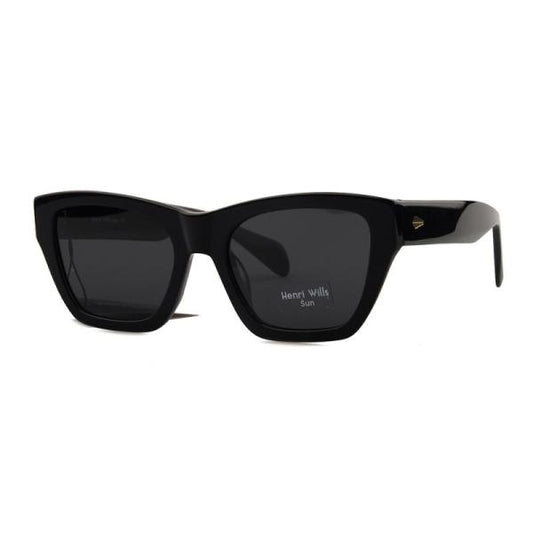 HENRI WILLS SUNGLASSES HWS036C1 WILLOW - BLACK 52-19-145