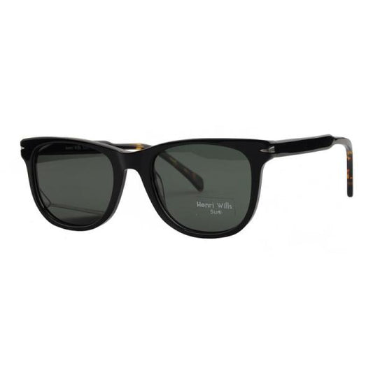 HENRI WILLS SUNGLASSES HWS038C3 MELINDA - BLACK/TORT 52-20-145