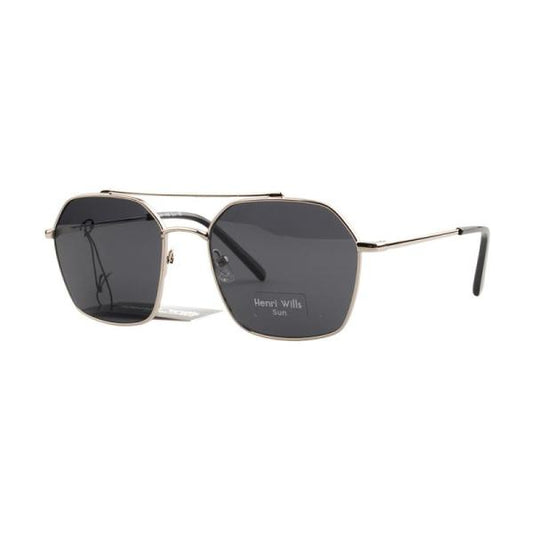 HENRI WILLS SUNGLASSES HWS040C2 BENJI - SILVER 54-19-145