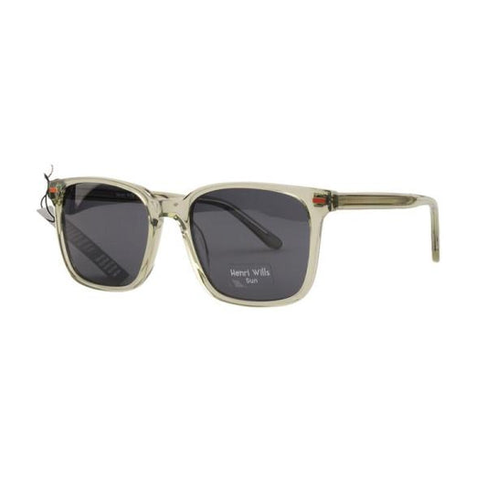 HENRI WILLS SUNGLASSES HWS041C1 LIAM - GREEN CRYSTAL 54-20-145