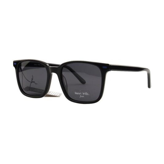 HENRI WILLS SUNGLASSES HWS041C2 LIAM - BLACK 54-20-145