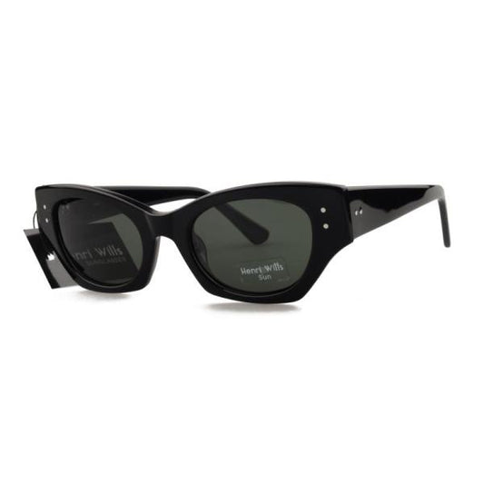 HENRI WILLS SUNGLASSES HWS061C1 MOLLY - BLACK 52-22-145