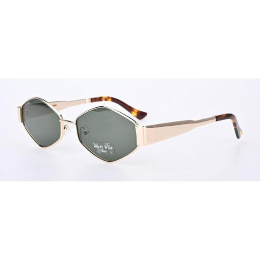 HENRI WILLS SUNGLASSES HWS070C2 VERONA - GOLD/GREY 55-18-142